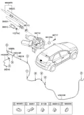 Щетка стеклоочистителя 988501J000 KIA