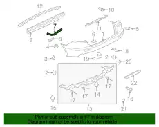 КРОНШТЕЙН БАМПЕРА MITSUBISHI 6410A679