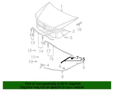  УПОР КАПОТА MR526083 MITSUBISHI