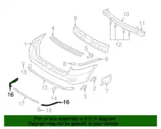 ОПОРНАЯ ПЛАНКА БАМПЕРА 866222B010 HYUNDAI
