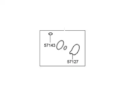 РЕМКОМПЛЕКТ ГИДРОУСИЛИТЕЛЯ 571501CA10 HYUNDAI