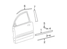 молдинг двери 8636238002 HYUNDAI