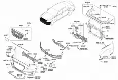  Крепление бампера (ресничка) Hyundai Creta 865183M000
