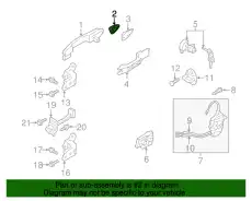 Ручка двери HYUNDAI / KIA 826622S720