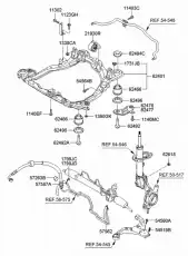 болт подрамника M8!\ Hyundai ix55 07> 624922E000