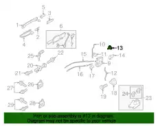 Ручка двери MITSUBISHI MN145862