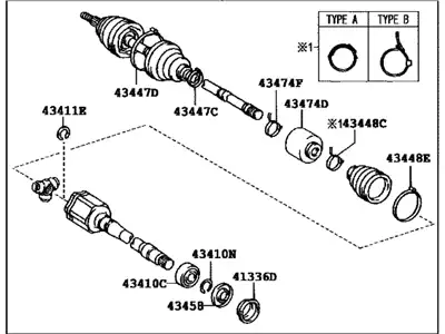 ПРИВОД 43410-33310 TOYOTA / LEXUS