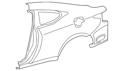 Крыло TOYOTA / LEXUS 6160124140