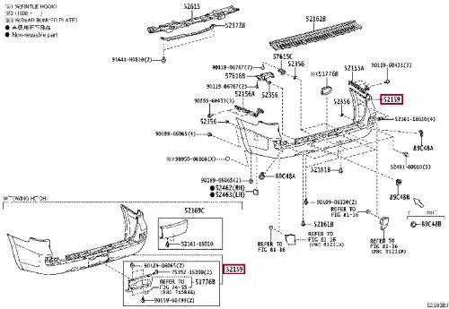БАМПЕР 5215960957 TOYOTA / LEXUS
