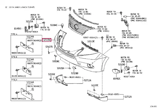 БАМПЕР ПЕРЕДНИЙ 521194D918 TOYOTA / LEXUS