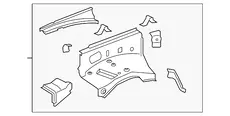 Подкрылок TOYOTA / LEXUS 5370160E20