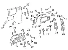 ЗАЖИМ 6177160040 TOYOTA / LEXUS