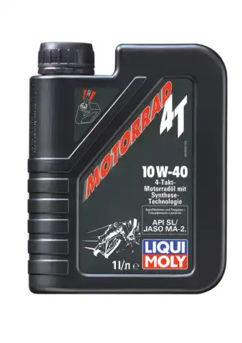 Моторное масло 4-х тактное LIQUI MOLY Motorbike Street 7609 10W-40 синтетическое 1 л