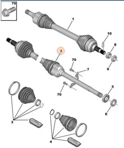 ШРУС наружный PSA 3273 WT