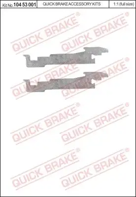 ТОЛКАТЕЛЬ РАЗВОДНОГО ВАЛА 10453001 QUICK BRAKE