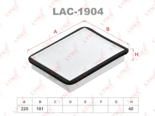Салонный фильтр LYNXAUTO LAC1904