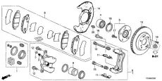 Тормозные колодки дисковые HONDA 45022T3VA00