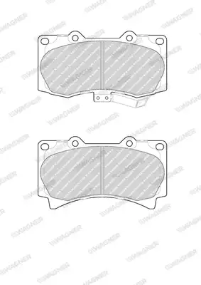 Тормозные колодки дисковые WAGNER QC1119