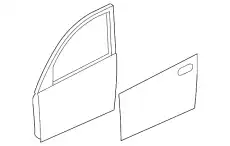ДВЕРЬ ПЕРЕДНЯЯ, ЛЕВ. BBY45902XF MAZDA