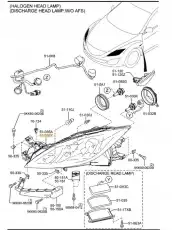 Фара MAZDA GDK1510L0E