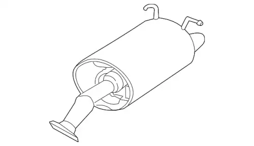 Глушитель 18307T0GA03 HONDA