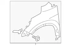 Крыло HONDA 60260T0AA90ZZ
