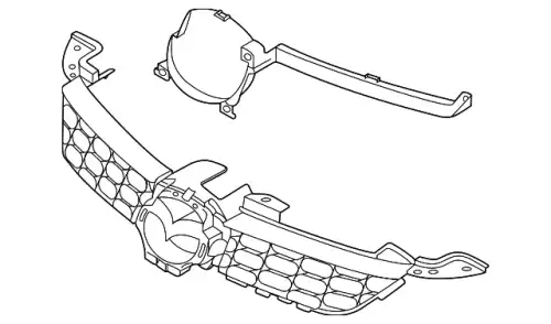 Решетка радиатора MAZDA EH4450710C