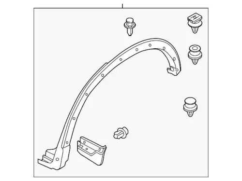  РАСШИРИТЕЛЬ ЗАДН. ЛЕВ. КРЫЛА KD5351W60C MAZDA