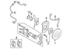 Тормозные колодки дисковые MITSUBISHI MZ690563