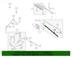  Mazda,Рычаг стеклоочитителя BJ0E-67-361A