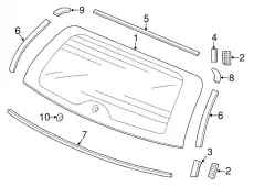 73228T0AA01 Молдинг стекла HONDA