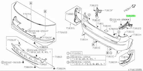  КРЕПЛЕНИЕ 7182180J00 SUZUKI
