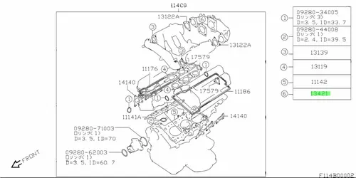 SUZUKI 1342152D00