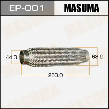Гофра глушителя MASUMA EP001 L= d=