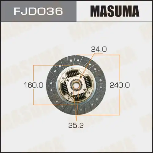 Диск сцепления MASUMA FJD036