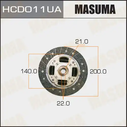 Диск сцепления MASUMA HCD011UA