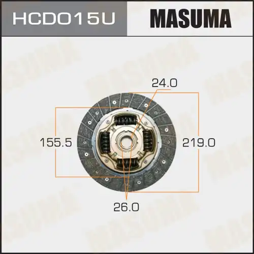 Диск сцепления MASUMA HCD015U