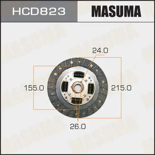 Диск сцепления MASUMA HCD823