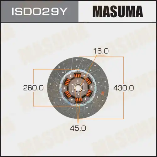 Диск сцепления MASUMA ISD029Y