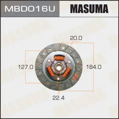 Диск сцепления MASUMA MBD016U