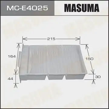 Салонный фильтр MASUMA MCE4025