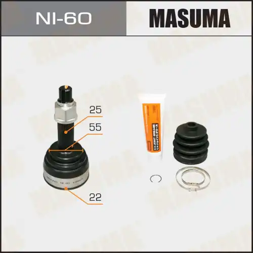 NI60 ШРУС MASUMA 22x55x25 (1/6)