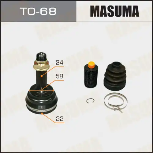 ШРУС 'MASUMA' 22X58X24 (1/6) TO68