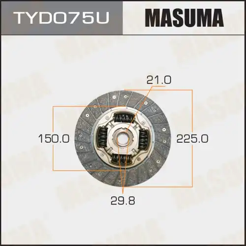 Диск сцепления MASUMA TYD075U