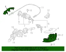 COVER ASSY,STEERING COLUMN 4840065J505PK SUZUKI