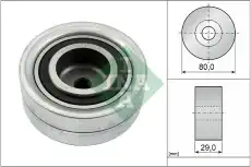 ролик обводной ремня ГРМ!\ Audi A3, VW Golf/Bora 1.9TDi/SDi 96> 532 0111 10 INA