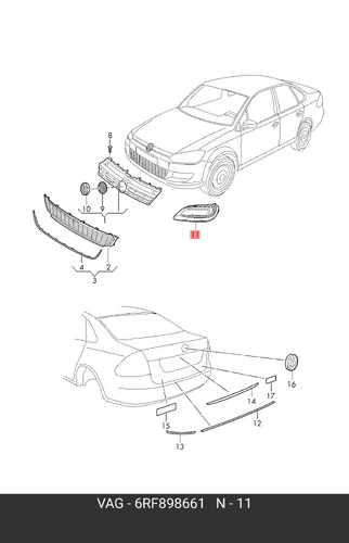 ДЕТАЛЬ 6RF898661 VAG