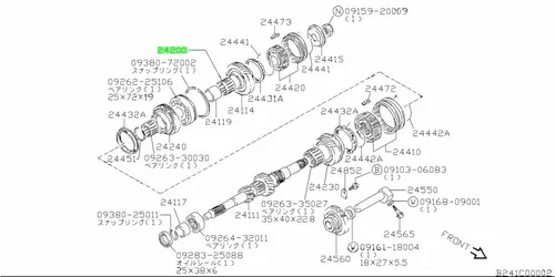 ПОДШИПНИК КПП 2420070800 SUZUKI