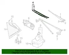 Щетка стеклоочистителя 3834065D11 SUZUKI
