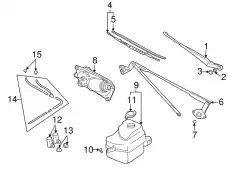 Щетка стеклоочистителя 3834065D11 SUZUKI